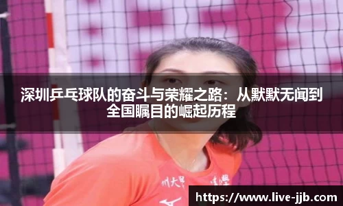 深圳乒乓球队的奋斗与荣耀之路：从默默无闻到全国瞩目的崛起历程
